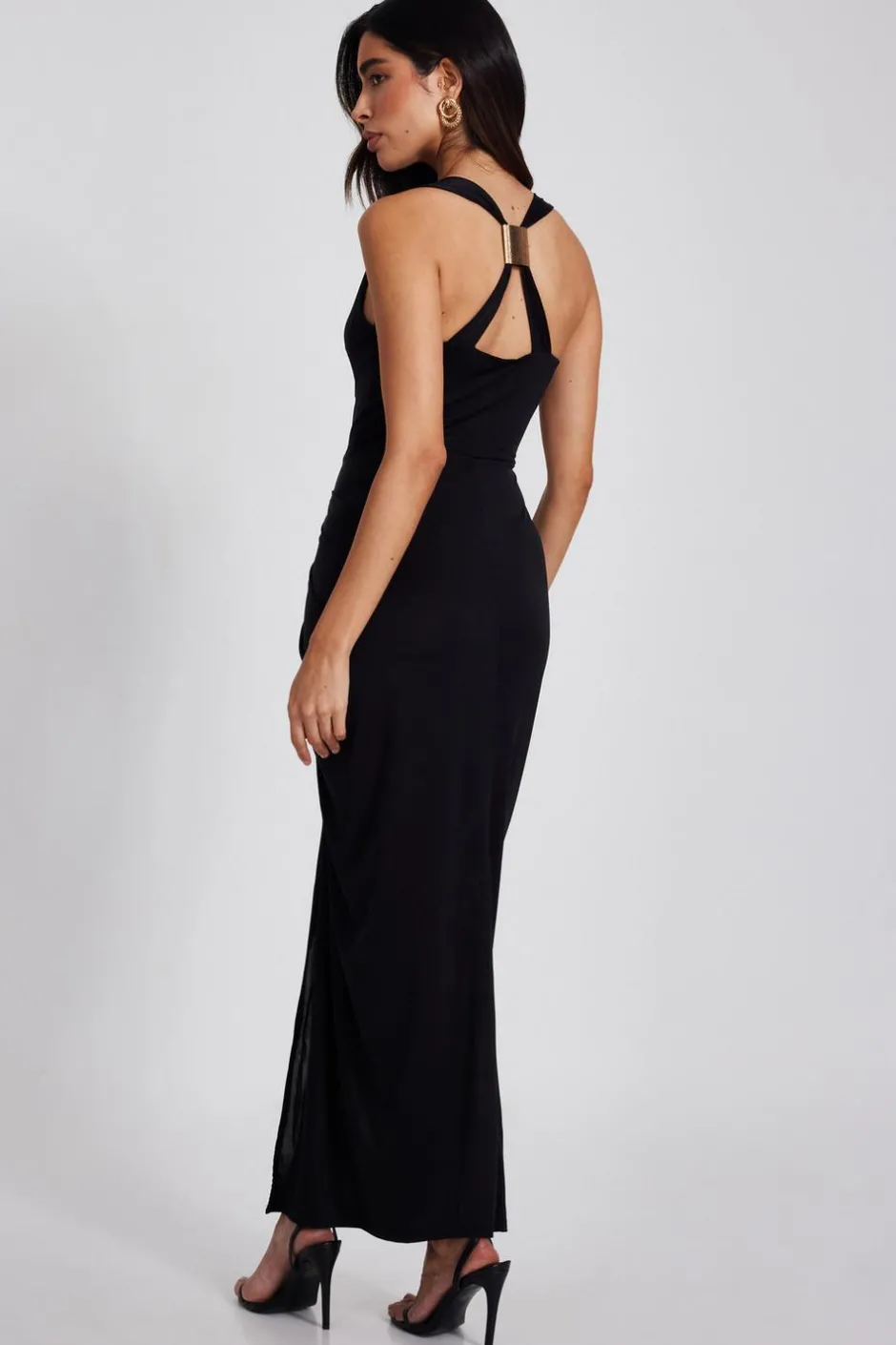 Quiz Black Cowl Neck Midaxi Dress Best