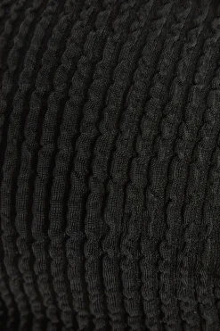 Quiz Black Crinkle Ring Bikini Top Online