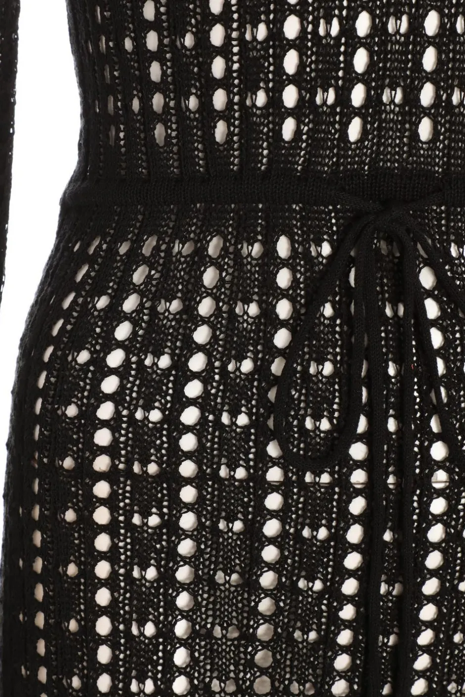Quiz Black Crochet Mini Dress Hot