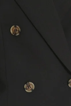 Quiz Cropped Tailored Blazer Black Sale