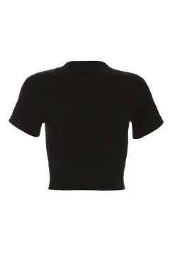 Quiz Cropped Top Black Outlet
