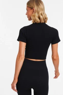 Quiz Cropped Top Black Outlet
