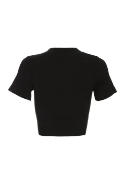 Quiz Cropped Top Black Outlet