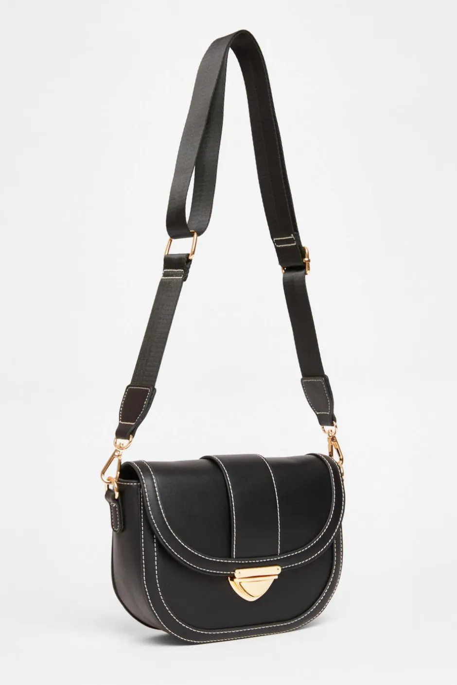 Quiz Cross Body Bag Black Discount