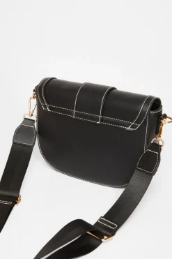 Quiz Cross Body Bag Black Discount