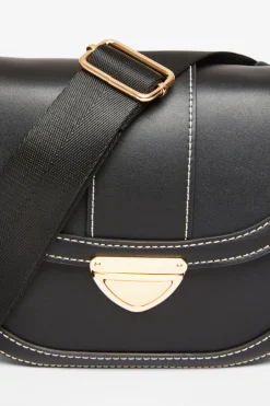 Quiz Cross Body Bag Black Discount