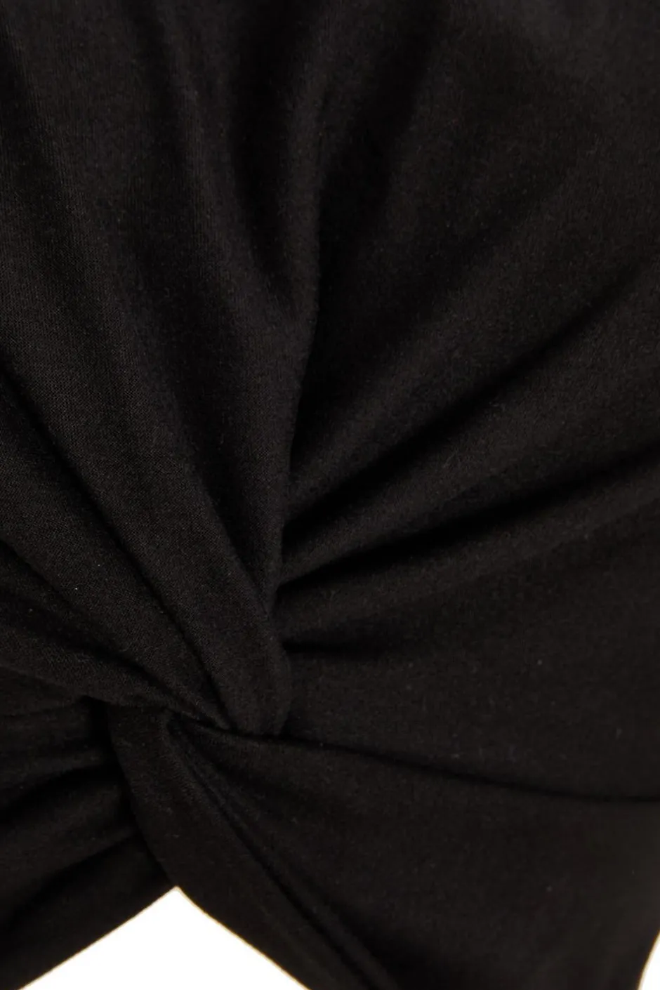 Quiz Black Cross Front Crop Top Best