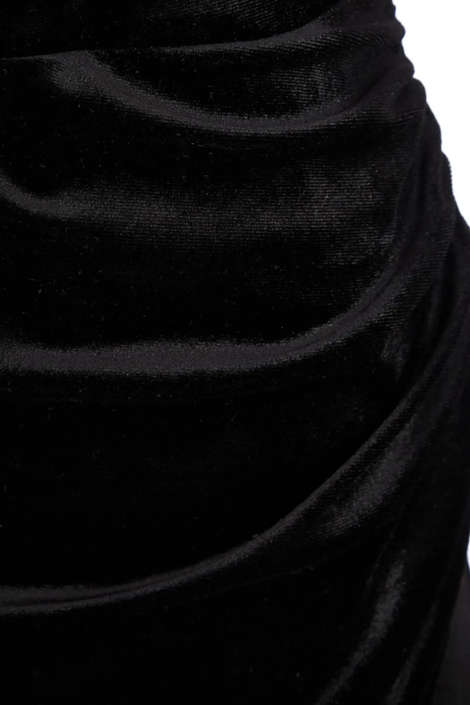Quiz Curve Velvet Wrap Maxi Dress Black Hot