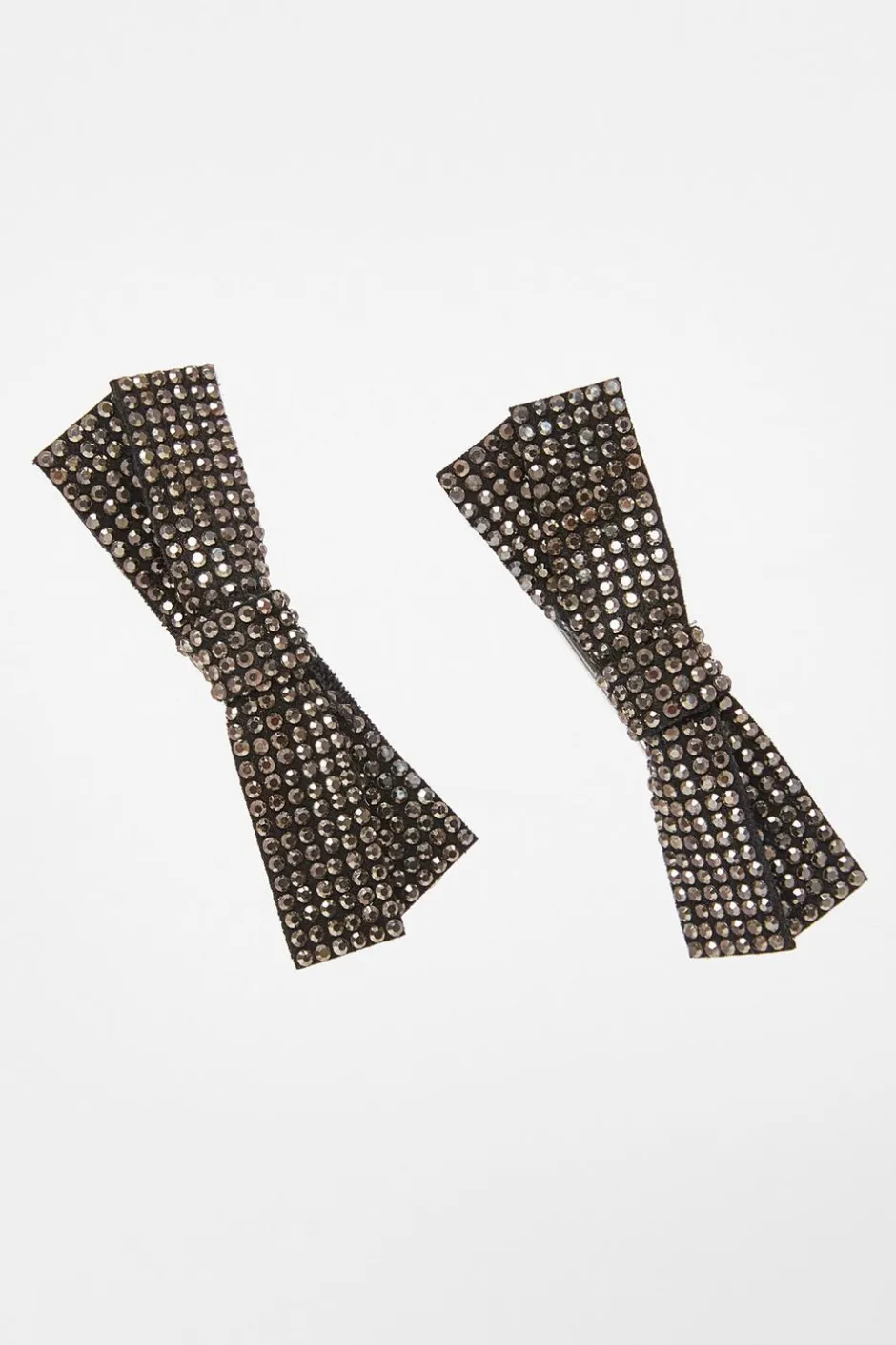Quiz Black Diamante Bow Hair Clips Best