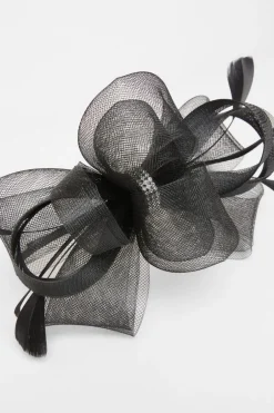 Quiz Diamante Bow Headband Fascinator Black Hot