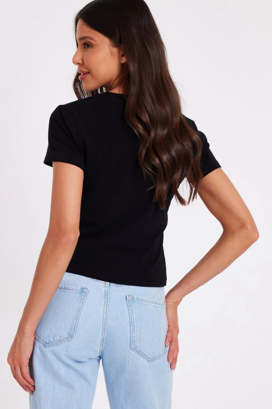 Quiz Diamante Cherry Top Black Online