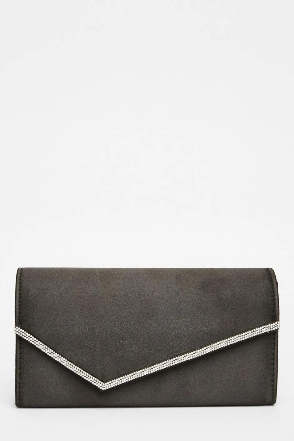 Quiz Black Diamante Clutch Sale