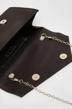 Quiz Black Diamante Clutch Sale
