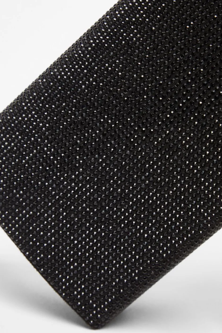 Quiz Black Diamante Embellished Clutch Bag Outlet