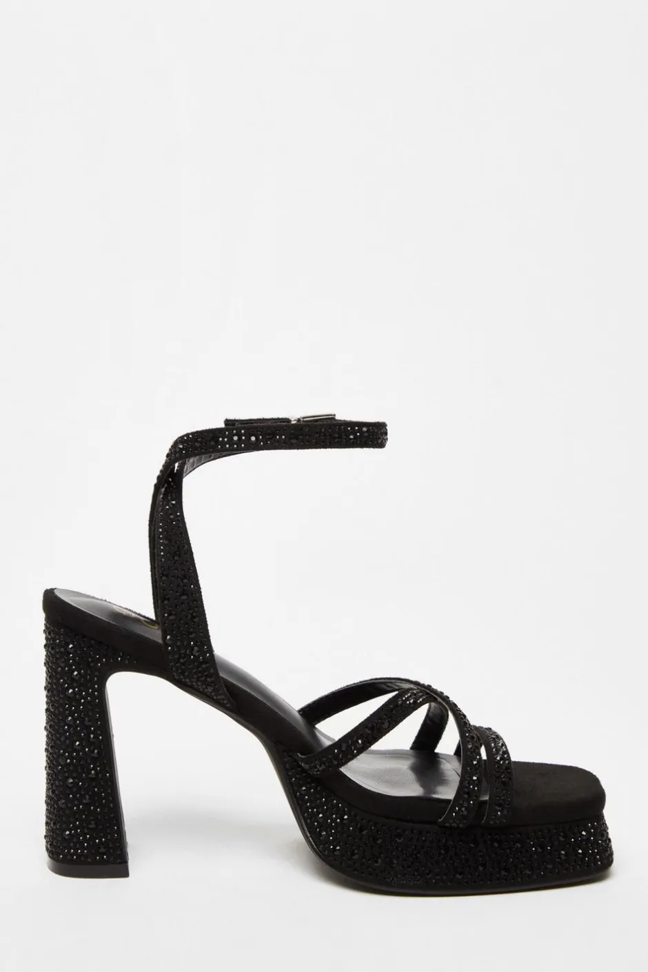 Quiz Diamante Platform Heels Black Online