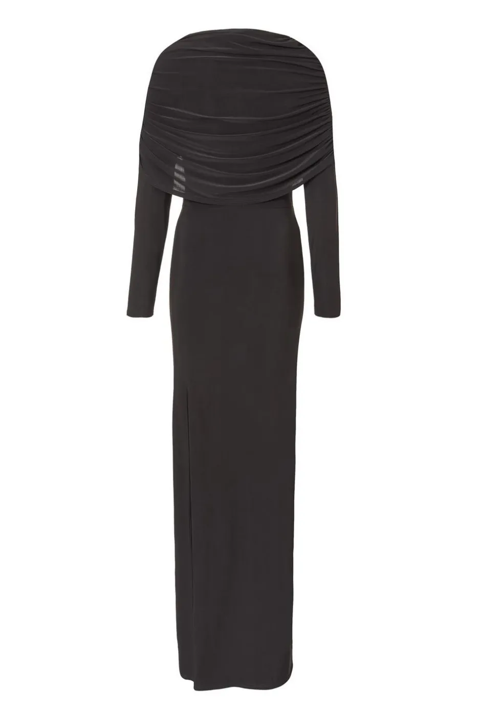 Quiz Draped Maxi Dress Black