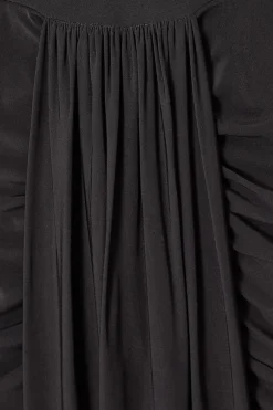 Quiz Draped Maxi Dress Black