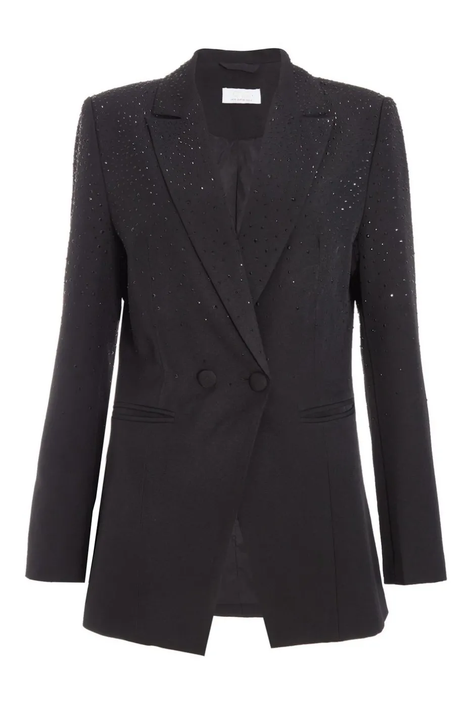 Quiz Black Embellished Blazer Sale