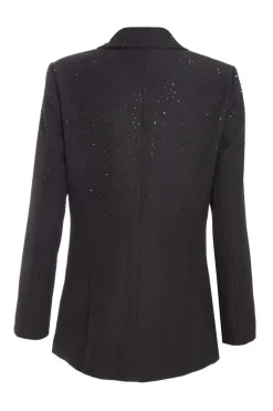 Quiz Black Embellished Blazer Sale
