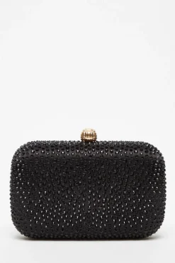 Quiz Embellished Box Bag Black Sale