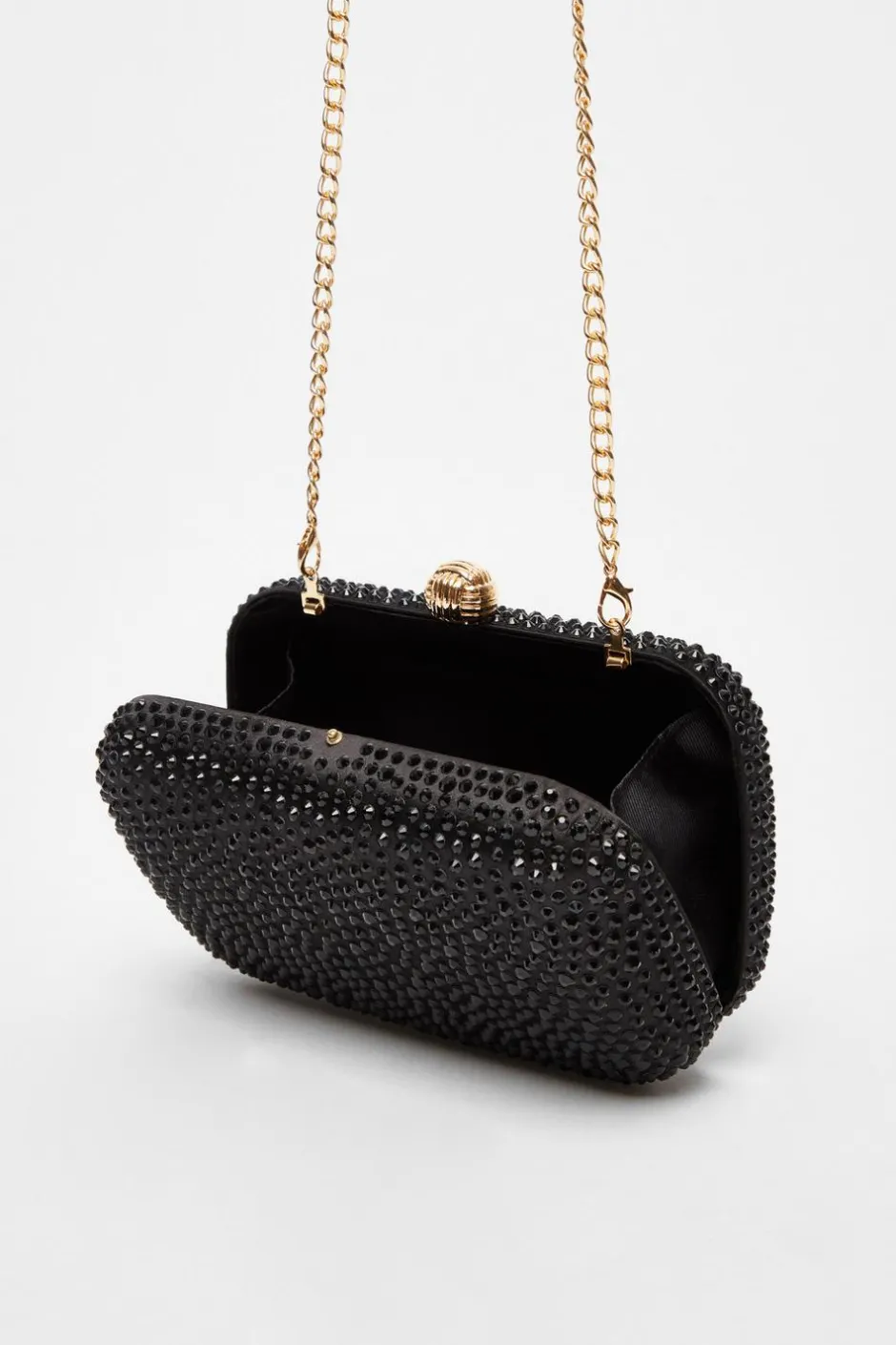 Quiz Embellished Box Bag Black Sale