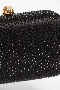 Quiz Embellished Box Bag Black Sale