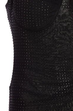 Quiz Embellished Maxi Dress Black Discount