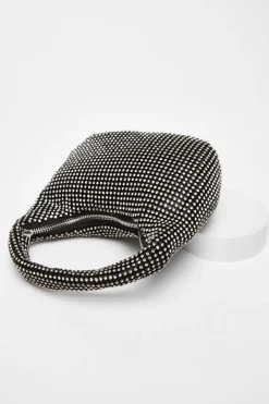 Quiz Black Embellished Mini Bag