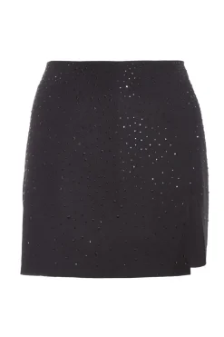 Quiz Black Embellished Skort Sale