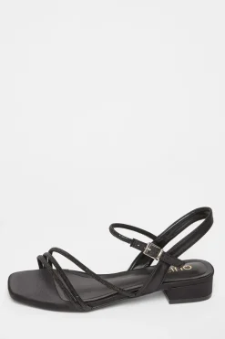 Quiz Embellished Strappy Sandals Black Best