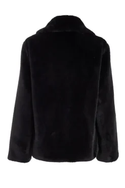 Quiz Black Faux Fur Jacket New