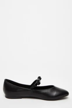 Quiz Black Faux Leather Bow Pumps Hot