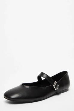 Quiz Black Faux Leather Buckle Pumps Online