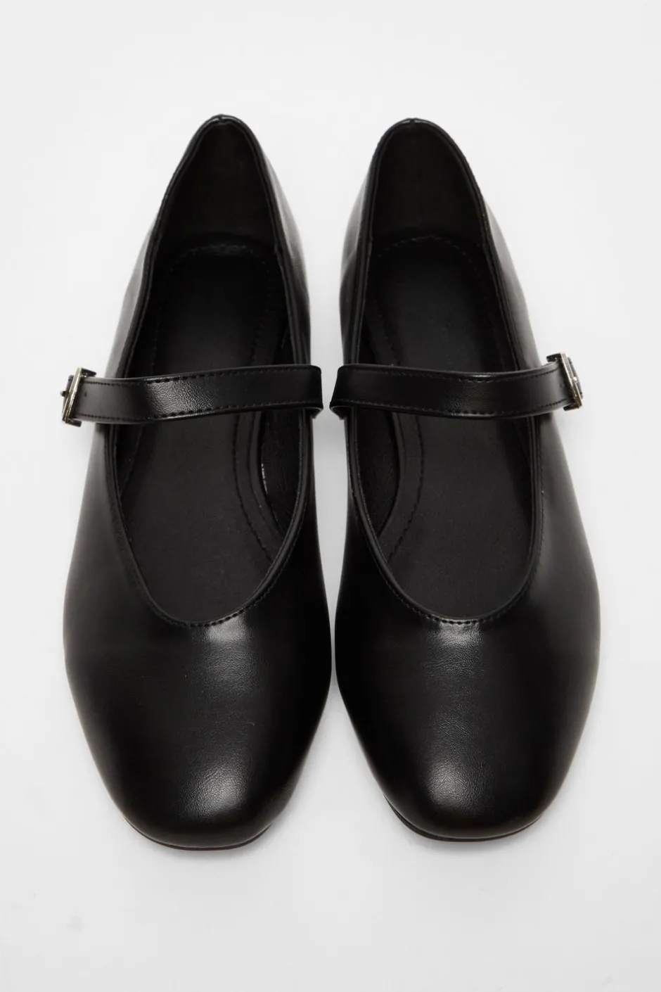 Quiz Black Faux Leather Buckle Pumps Online