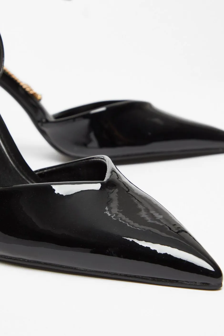 Quiz Black Faux Leather Court Heels Best