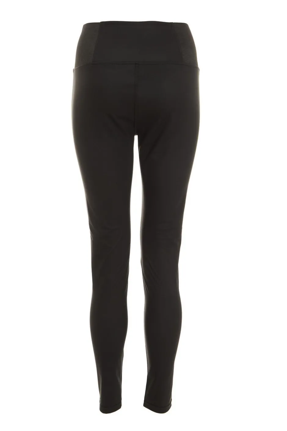 Quiz Black Faux Leather Elasticated Leggings
