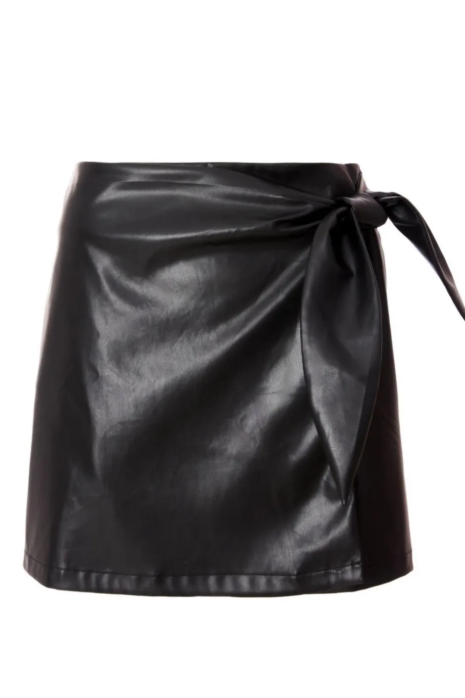 Quiz Black Faux Leather Skirt Discount