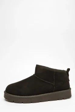 Quiz Black Faux Suede Ankle Boots Best