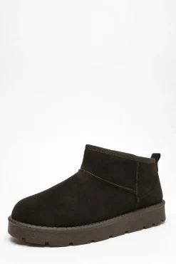 Quiz Black Faux Suede Ankle Boots Best