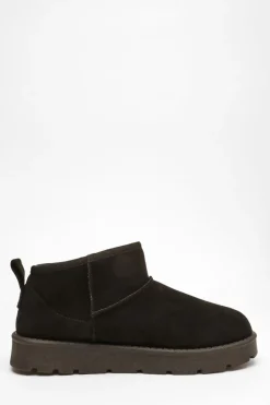 Quiz Black Faux Suede Ankle Boots Best