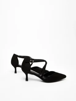 Quiz Black Faux Suede Court Heel Best