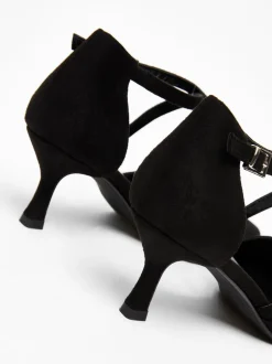 Quiz Black Faux Suede Court Heel Best