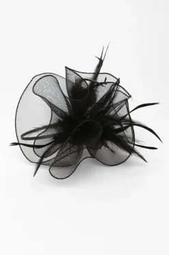 Quiz Black Feather Headband Fascinator Clearance