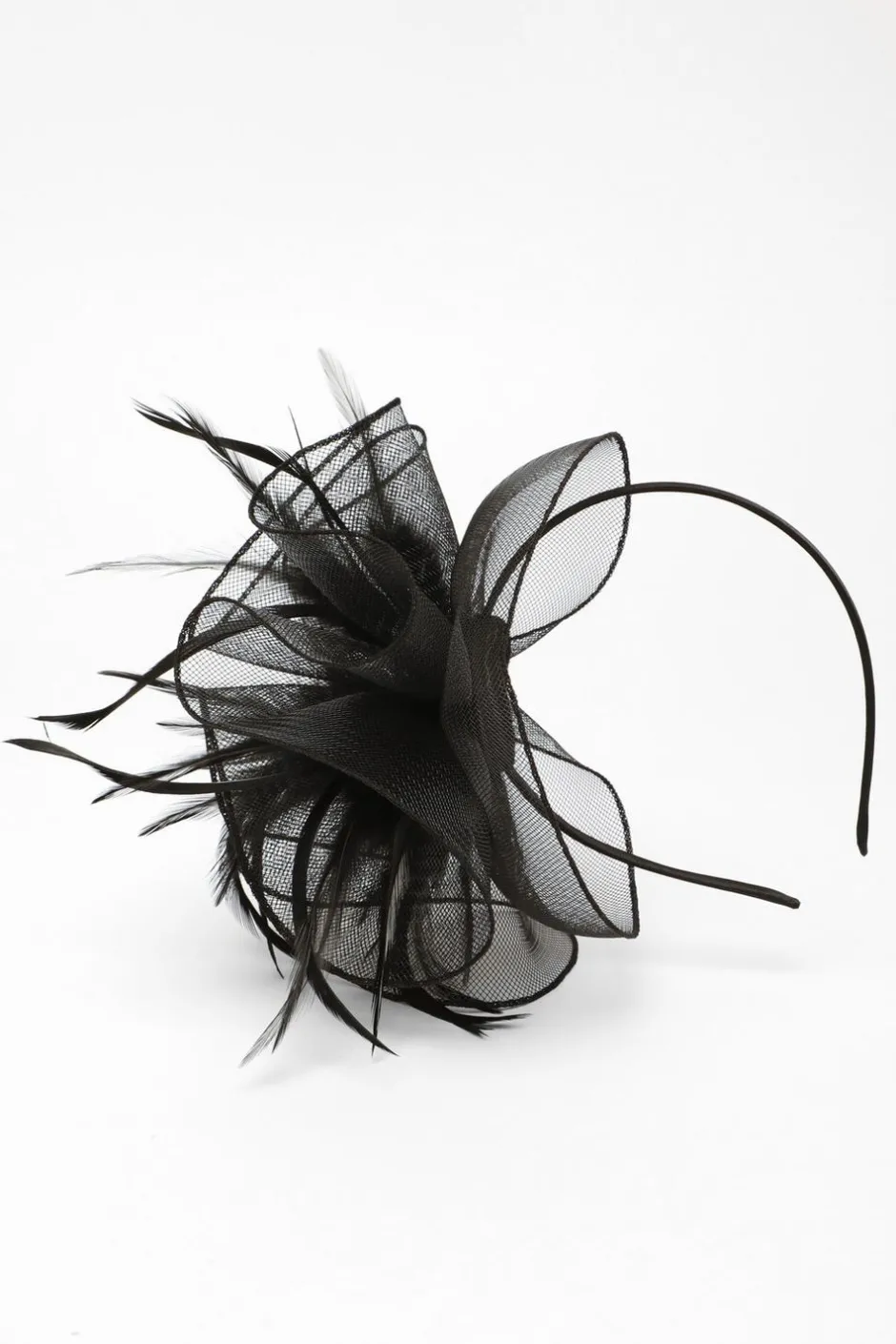 Quiz Black Feather Headband Fascinator Clearance