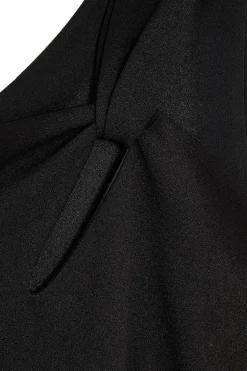 Quiz Black Fishtail Midaxi Dress New