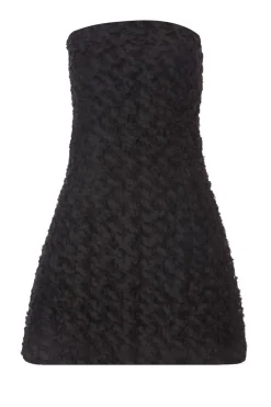 Quiz Floral Bandeau Mini Dress Black