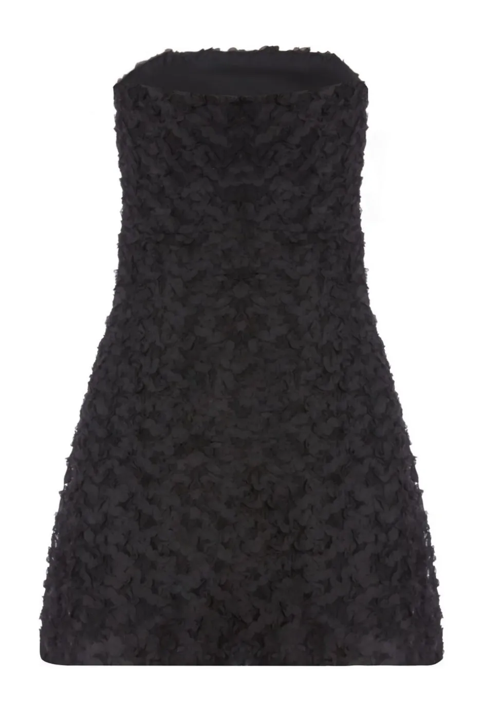Quiz Floral Bandeau Mini Dress Black