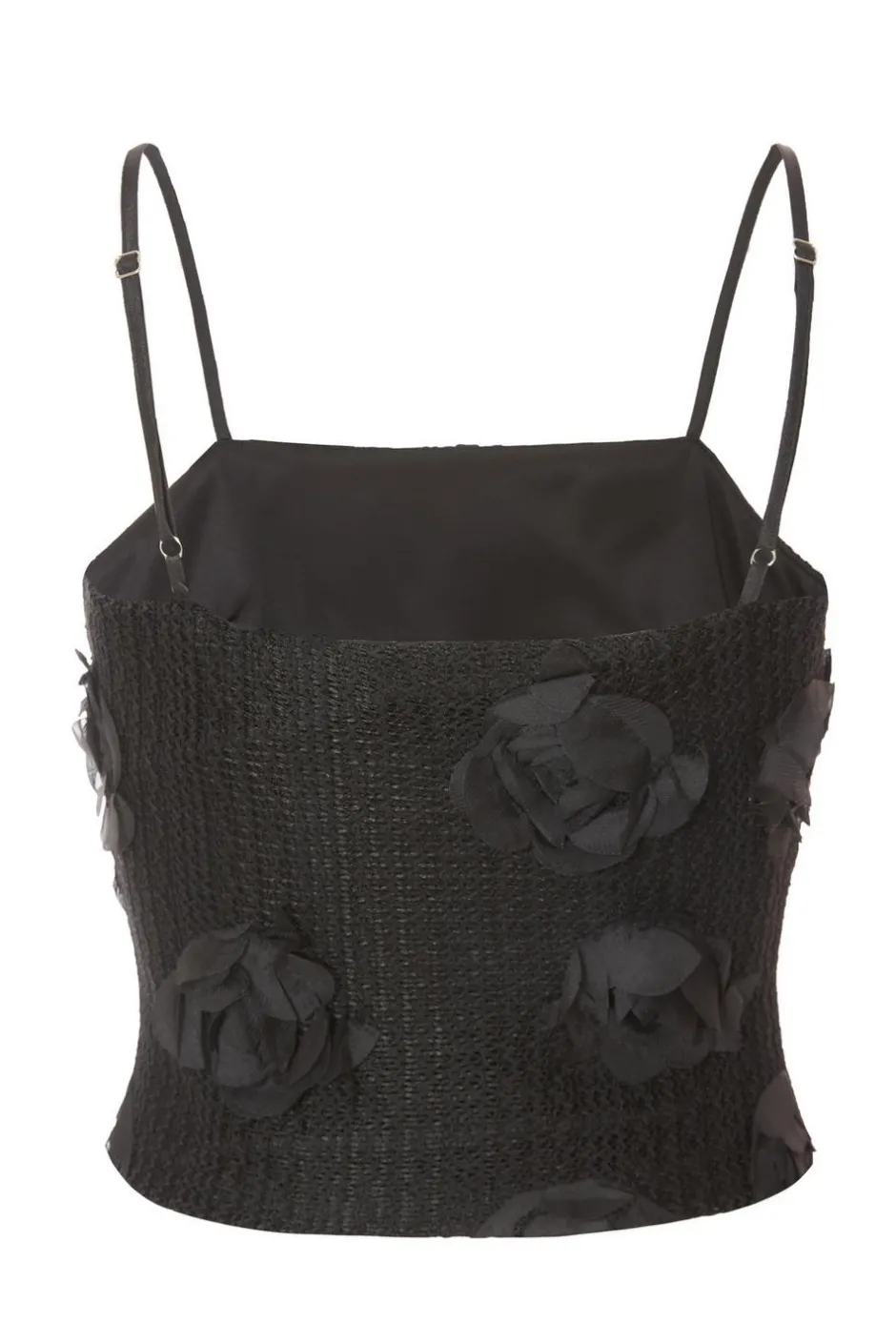 Quiz Black Floral Crop Top Sale