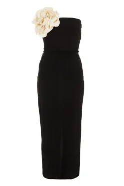 Quiz Flower Embellished Midaxi Dress Black Best