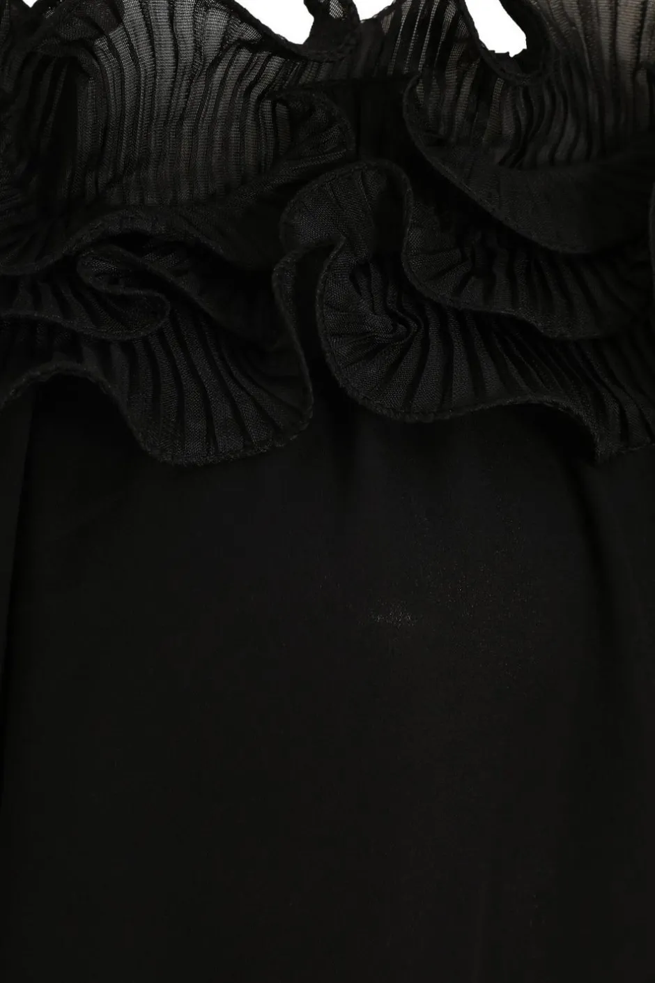 Quiz Black Frill Bardot Top Outlet